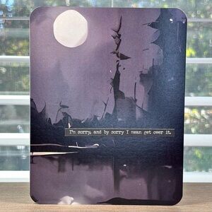 Handmade Funny Sarcastic Greeting Card